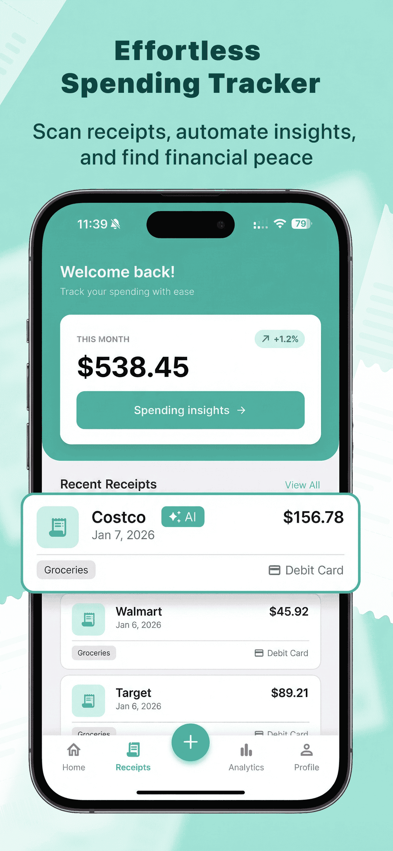 Receipt Zen App Screenshot
